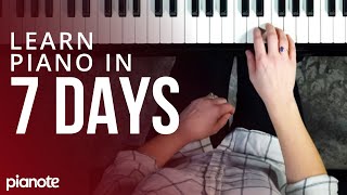 7 Days To Learning Piano Beginner Lesson [upl. by Woehick]