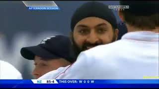 Monty Panesar 637 vs New Zealand 2nd Test Old Trafford 2008 YouTubevia torchbrowser com [upl. by Madelle]