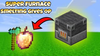 Minecraft but smelting gives op items [upl. by Eirolam]