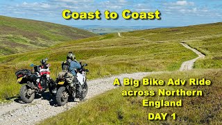 Coast to Coast Big Bike Adv Ride  A 2 day trip to ride some of the best trails in Northern England [upl. by Koval172]