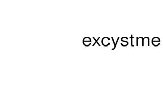 How to pronounce excystment [upl. by Bettina]