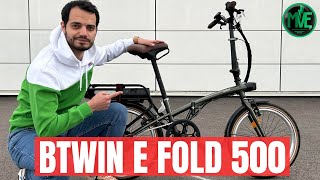 Btwin E Fold 500  Test du vélo électrique pliant Decathlon avec un excellent rapport qualitéprix [upl. by Arreit409]