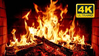 🔥 Cozy Fireplace 4K 12 HOURS Fireplace with Crackling Fire Sounds Crackling Fireplace 4K [upl. by Kort]