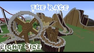 Minecraft Roller Coaster  The Race Light Side ★ [upl. by Aniras294]