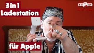 ✅MagSafe Ladestation 3 in 1 18 W Wireless Charger für Apple iPhone iWatch AirPods Unboxing 2024 [upl. by Iphigeniah]