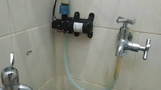 12v DC Pump to boost your water heater for low pressure water pipe [upl. by Farrel517]