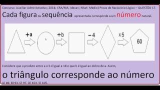 Curso Raciocínio Lógico Sequência figuras números Teste Psicotécnico Detran Concurso QI Quociente [upl. by Waiter12]