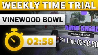 GTA 5 Time Trial This Week Vinewood Bowl  GTA ONLINE WEEKLY TIME TRIAL VINEWOOD BOWL 0258 [upl. by Ezaria44]