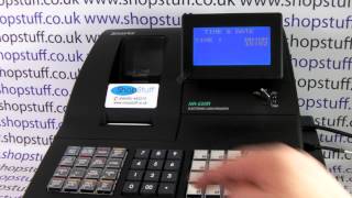 HOW TO SET OR CHANGE THE DATE amp TIME ON THE SAM4S NR520R CASH REGISTER [upl. by Noiraa]