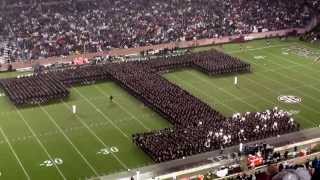 Fightin Texas Aggie Band Halftime Drill  Missouri Game at Kyle Field on November 15 2014 [upl. by Burwell]