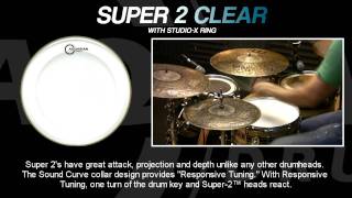 Super2 Clear Drumheads with StudioX Ring [upl. by Irod]