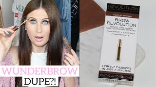 Makeup Revolution Brow Revolution Review  Wunderbrow Dupe [upl. by Lanuk]