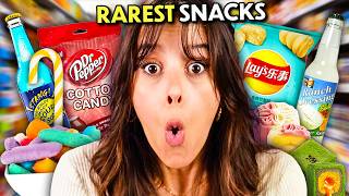 We Try Rare and Bizarre Snacks From Around The World [upl. by Lang]