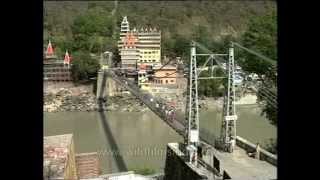 Devprayag  the confluence of river Alaknanda and Bhagirathi [upl. by Wilscam929]