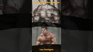 ARNOLD VS LOU FERRIGNO arnoldschwarzenegger mrolympia bodybuilder bodybuilding louferrigno [upl. by Berte474]