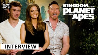 Freya Allan Owen Teague amp Kevin Durand  Kingdom of the Planet of the Apes Cast Interview [upl. by Retep]