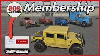 Snowrunner News 808 Modding Membership Launch [upl. by Nnayllehs]