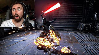 If Star Wars games had Lore Accurate Lightsabers  Asmongold Reacts [upl. by Schnabel234]