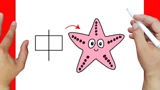 HOW TO DRAW A STARFISH [upl. by Patt]