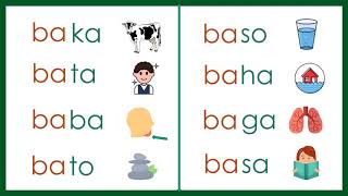 HAKBANG SA PAGBASA ARALIN 2 Mga Pantig Ba Be Bi Bo Bu [upl. by Ybrad]