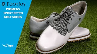 FootJoy Womens Sport Retro Golf Shoes Overview by TGW [upl. by Enelez]