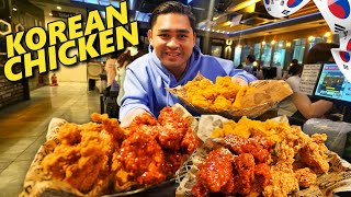 Eating Authentic KOREAN Fried Chicken and GIANT Korean Cheesy Chicken in SEOUL KOREA [upl. by Guinna525]