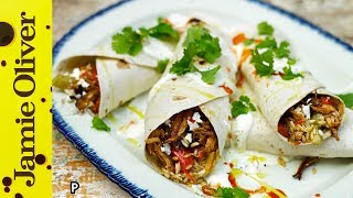 Tasty Cajun Rice amp Turkey Burrito  Jamie Oliver amp Uncle Bens [upl. by Cini]