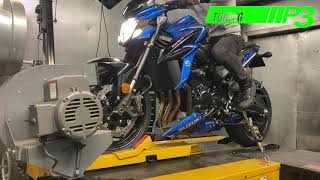 Suzuki GSXS 750 Dyno Translogic Quick Shifter ECU Flash P3 Tuning [upl. by Oringas]