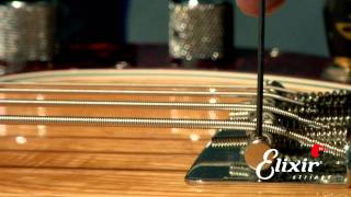 Setting Up Your Bass Guitar Bridge Action Height Adjustment Step 2 of 4  ELIXIR Strings [upl. by Budwig62]