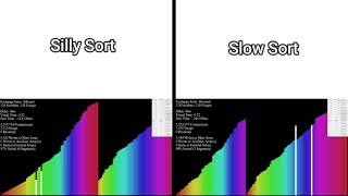 Slow sort vs Silly sort [upl. by Rhodes]