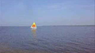 learning to sail AMF Alcort Minifish sunfish sailboat [upl. by Ingaberg]