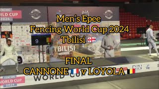 GOLD Romain CANNONE 🇫🇷 v Neisser LOYOLA 🇧🇪  Men’s Epee Fencing World Cup Tbilisi 2024 [upl. by Law]