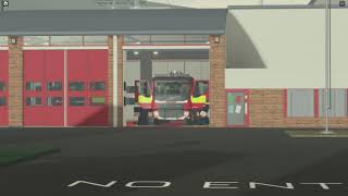 TWO TONES  Aylesbury First Pump Turnout  BFRS Roblox [upl. by Rosene977]