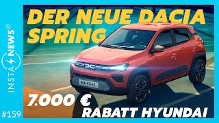 Das günstigste EAuto bekommt ein Facelift DACIA SPRING 2024  ElektroautoNews 159 [upl. by Haym]