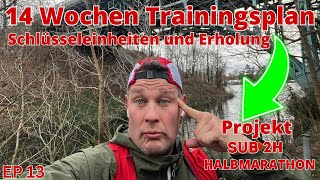 Sub 2h Berlin Halbmarathon  Trainingsplan Schlüsseleinheiten und Erholung [upl. by Sudhir]