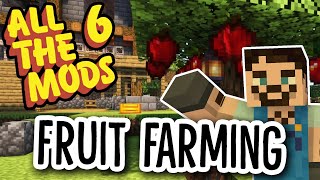 All The Mods 6 Feed The Bees Ep58 FARMING FRUIT minecraft modular routers [upl. by Epotimet]