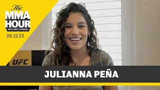 Julianna Peña Wanted To ‘Storm The Cage’ During Amanda Nunes’ Retirement  The MMA Hour [upl. by Nilcaj]