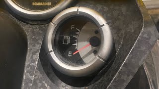 SkiDoo Rev Electronic Fuel Gauge Install [upl. by Ahsenwahs]