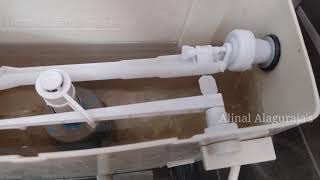 Toilet flush tank water overflow repair easy at home amp also saving money in tamil [upl. by Inalem457]