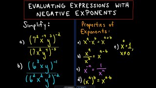 ❖ Simplifying Expressions with Negative Exponents  Ex 3 ❖ [upl. by Noslen]