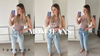 Topshop Mom Jeans Try On  Finding the Perfect Petite Pair  Elena Denisa [upl. by Eedyah211]