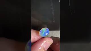 Cutting 100MillionYearOld Crystal Opal Fossil Making of a gemstone [upl. by Eirak]