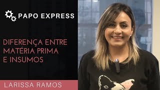 Diferença entre Matéria Prima e Insumos  Papo Express  T2E94 [upl. by Leiad463]