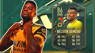 WINTER WILDCARDS SEMEDO REVIEW WINTER WILDCARD 86 NELSON SEMEDO PLAYER REVIEW FIFA 22 [upl. by Slohcin793]