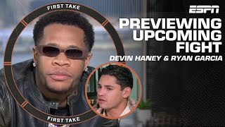 Devin Haney amp Ryan Garcia GET HEATED previewing upcoming fight 👀  First Take [upl. by Lissi]