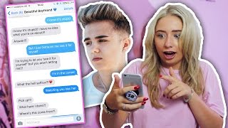 SONG LYRIC TEXT PRANK ON MY BOYFRIEND [upl. by Nhepets130]