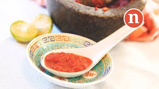 Sambal Belacan  Raw Chillies with Shrimp Paste Nyonya Cooking [upl. by Dviad]