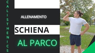 Allenamento schiena al parco calibuilding [upl. by Hildagarde]