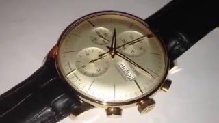 LIMITED EDITION 151 Pieces Junghans Meister Chronoscope Rosègold 18kt Juwelier Belting [upl. by Isoais347]