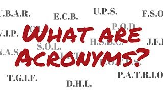 What are Acronyms  English Acronyms and Meanings [upl. by Ann-Marie]